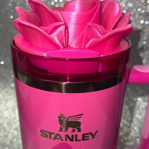 3D Rose Tumbler Topper that fit the new Barbie x Stanley Icon Tumbler lids - Picture 4 of 6